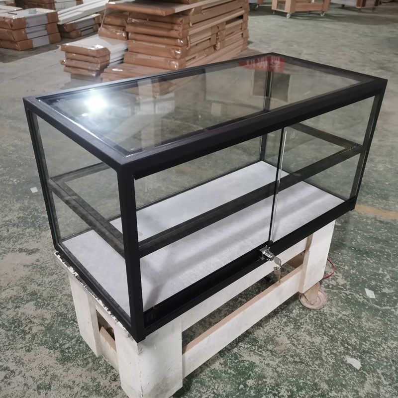 柜收纳玻璃桌面带锁防尘罩玻璃柜精品展示台珠宝饰品小型定制首饰