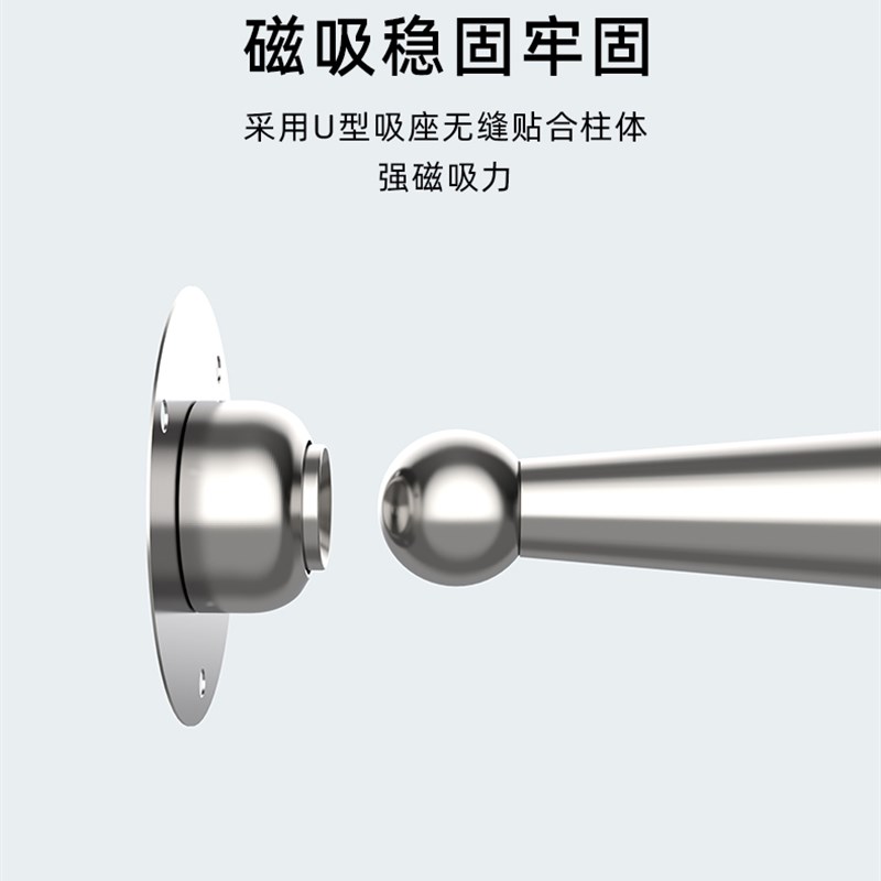 不锈钢门挡器门吸卫生间门碰防撞门阻墙装吸门强磁免打孔地吸新款