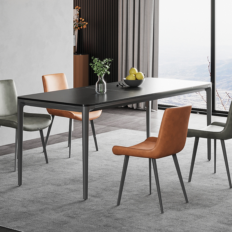 圆角加杆铝合金实心桌腿岩板餐台支架大理石桌架瓷砖台脚底座定做