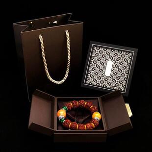 手串专用收纳盒覆古中式传承古法金双开 关首饰盒高档项炼手镯佛