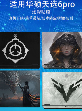 笔记本贴纸适用华硕天选6Pro锐龙AI版电脑外壳保护贴膜天选5 Pro机身4R装饰FX608L个性图案定制2025款贴纸