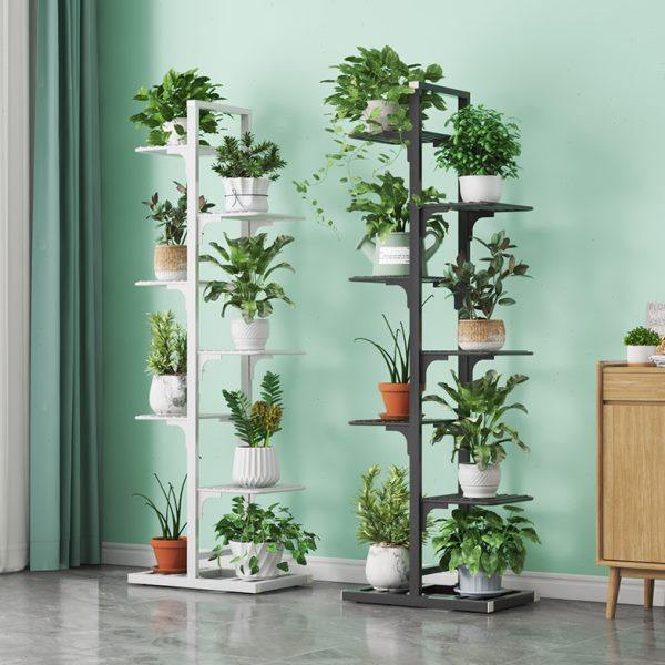 花架客厅落地式家用阳台装饰置物架多层简约植物摆放架铁艺花盆架,收纳整理,阳台置物架,淘宝优惠券,粉丝福利购,淘宝优惠卷