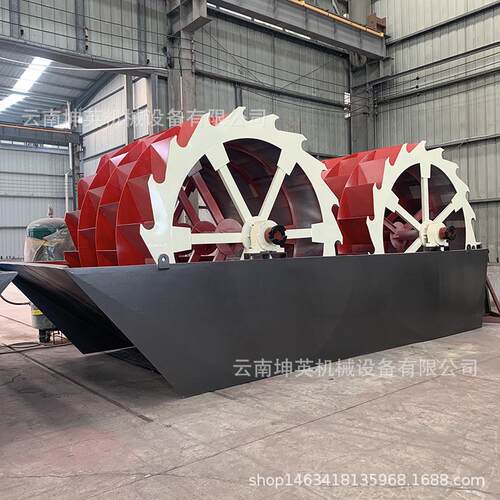 KY-2000云南大型轮式洗砂河 沙机山沙洗砂机 宏双德轮洗沙回收脱