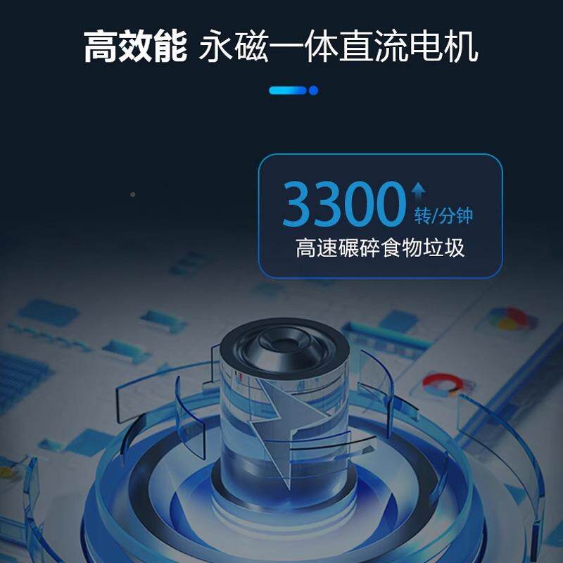 空气关房下水道厨水槽粉碎机抑厨菌不发臭家开用食物余垃圾S55处