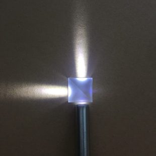 光学玻璃分光棱镜 1棱镜加工定制15mm 半反半透立方体 分光比1