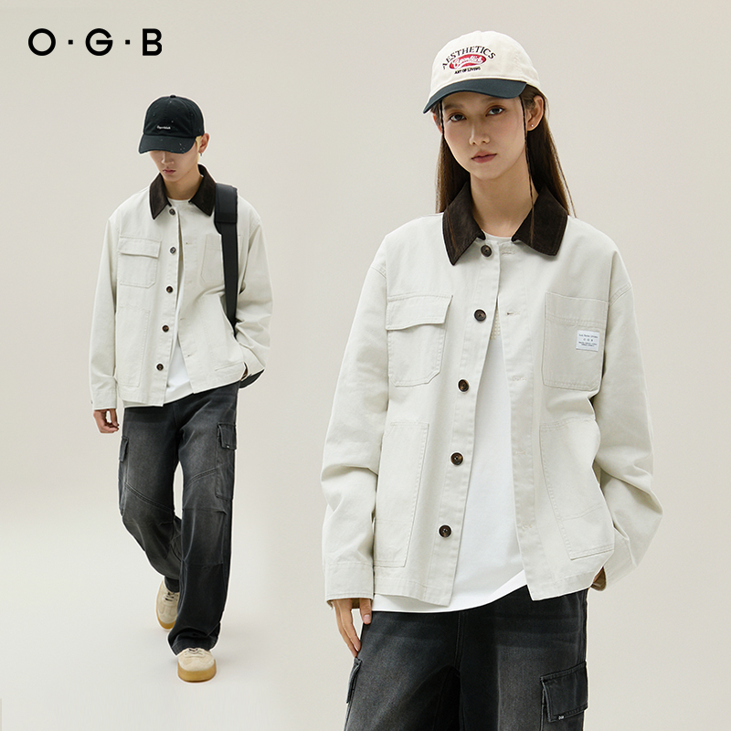 2025秋美式灯芯绒外套纯棉衬衫