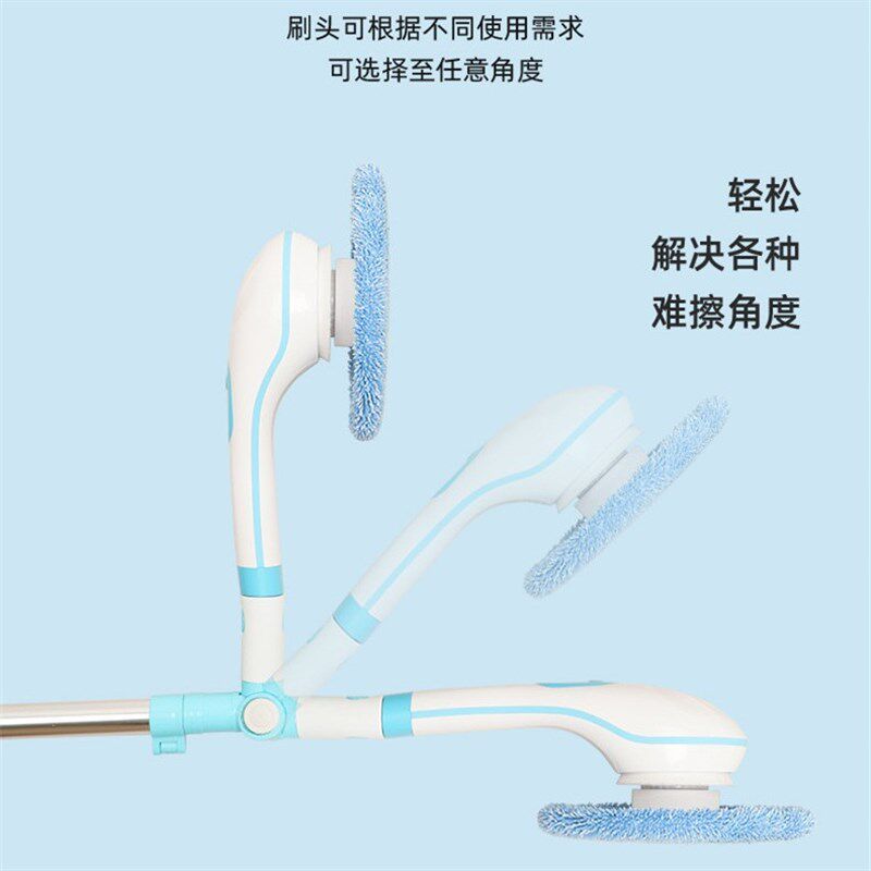 电动自动擦玻璃器家用伸缩杆高楼清洁工具双层搽窗户玻璃刮刷高层