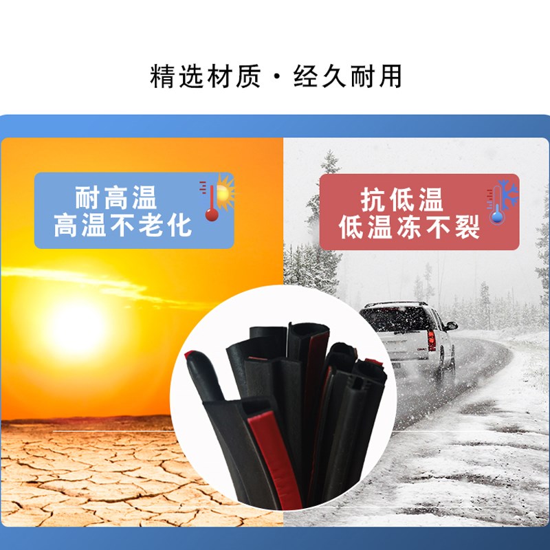 方程豹钛3/豹5/豹8汽车门密封条全车隔音降噪防尘静音改装饰