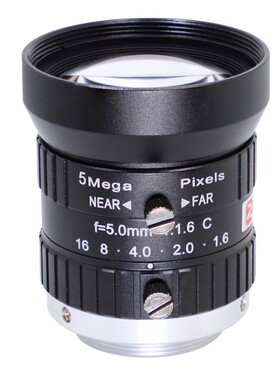 手动光圈定焦镜头工业镜头 500万像素2/3英寸C口 5mm 12mm16mm25F