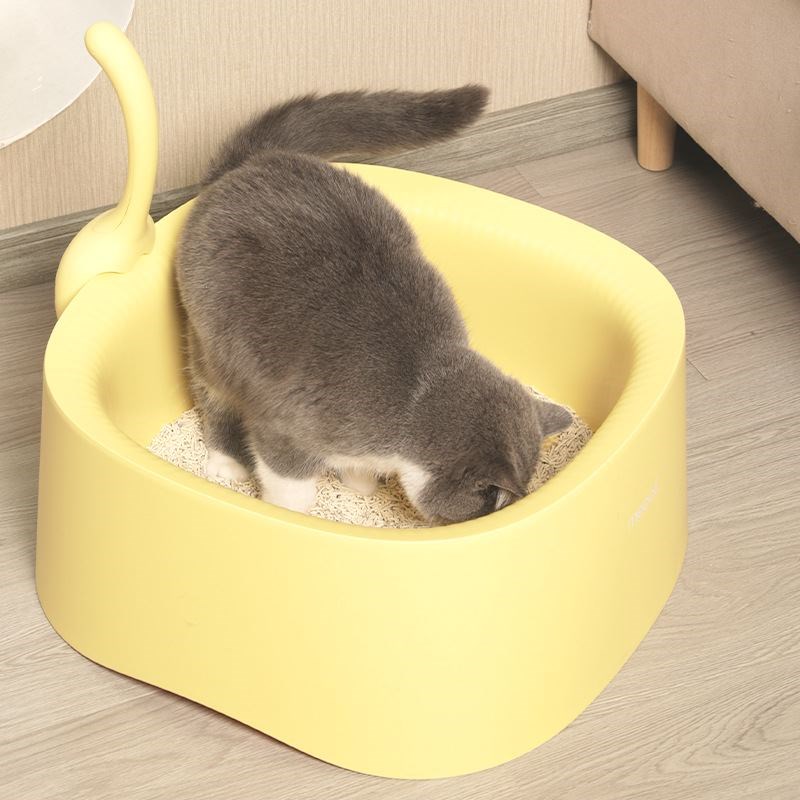 Meoof 开放式猫砂盆 防溅大空间简约敞开式猫厕所 宠物用品拾便器