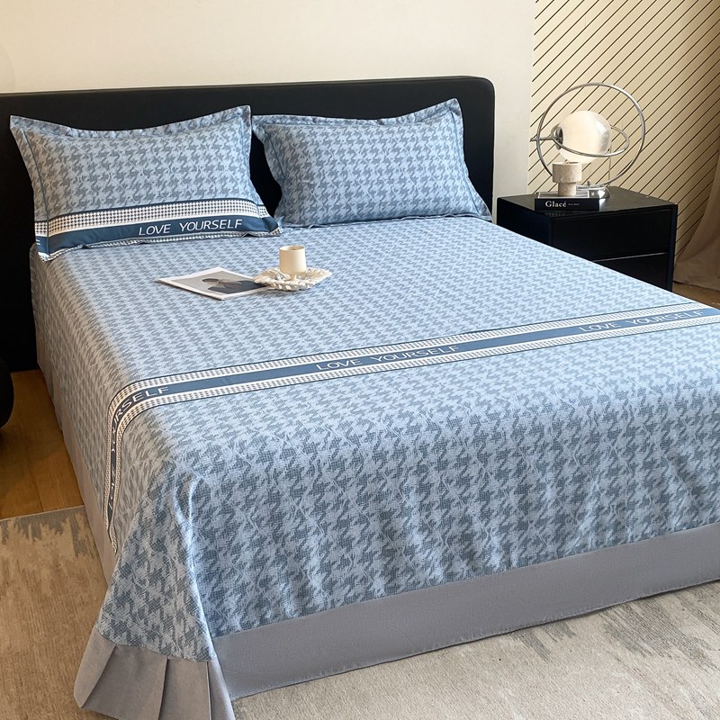 加厚纯棉床单单件圆角花边荷叶边被单全棉加大1.5米1.8m床2.0垫单,床上用品,床单,淘宝优惠券,粉丝福利购,淘宝优惠卷