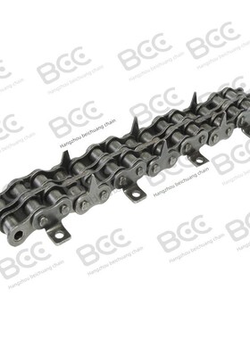 4分双排尖齿炼条 08B-2-120节上尖下弯板圆木多片锯 1.5米