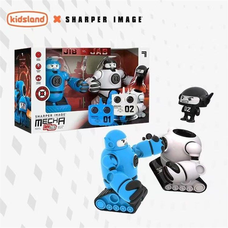 sharper image对战机器人男孩遥控电动玩具套T装亲子互动竞技礼物
