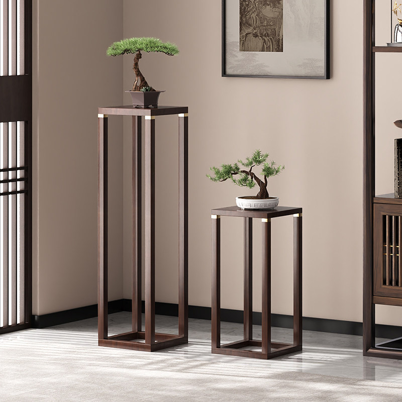 花架置物架纯实木落地式摆件饰品中式花台底座客厅阳台室内植物架,住宅家具,花架/花几,淘宝优惠券,粉丝福利购,淘宝优惠卷