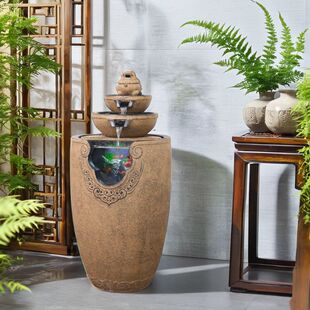 老式貔貅自动流水摆件阳台庭院循环水落地客厅玄关招财乔迁开业