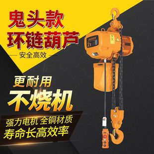 电动葫芦链条倒链220V链条式 DHS起重家用380V提升机1吨2吨3吨5吨