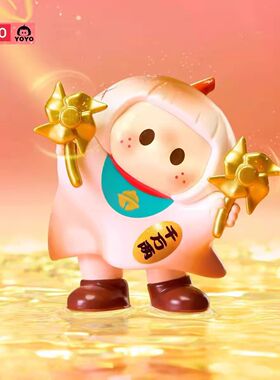 正版名创优品yoyo右右酱萌趣歪头iconbox盲盒潮玩手办摆件小礼物