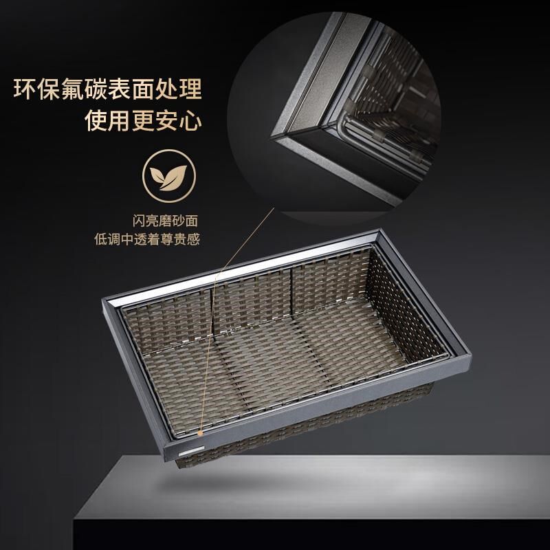 物衣柜拉篮伸缩收纳藤尼篮阻金1517属蓝储家推拉抽屉式用多功能皮
