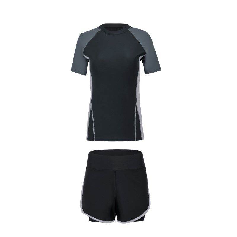 游泳衣女款分体平角保守大码遮肉显瘦学生运动游泳馆2025新款