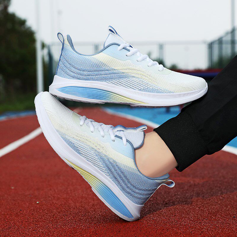 时尚款男鞋春夏季网面透气防臭男士休闲运动鞋超轻软底减震跑步鞋