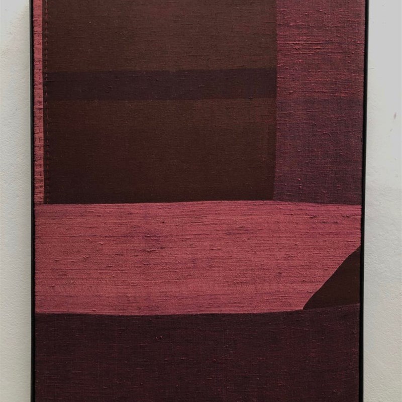 手工拉线立体实物画现代简约客厅装饰画样板间玄关抽象竖版挂画