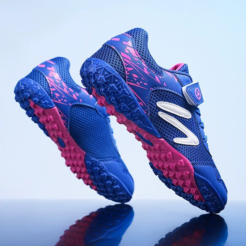 儿童足球鞋男童夏季2025新款网面透气中小学生男孩比赛训练鞋