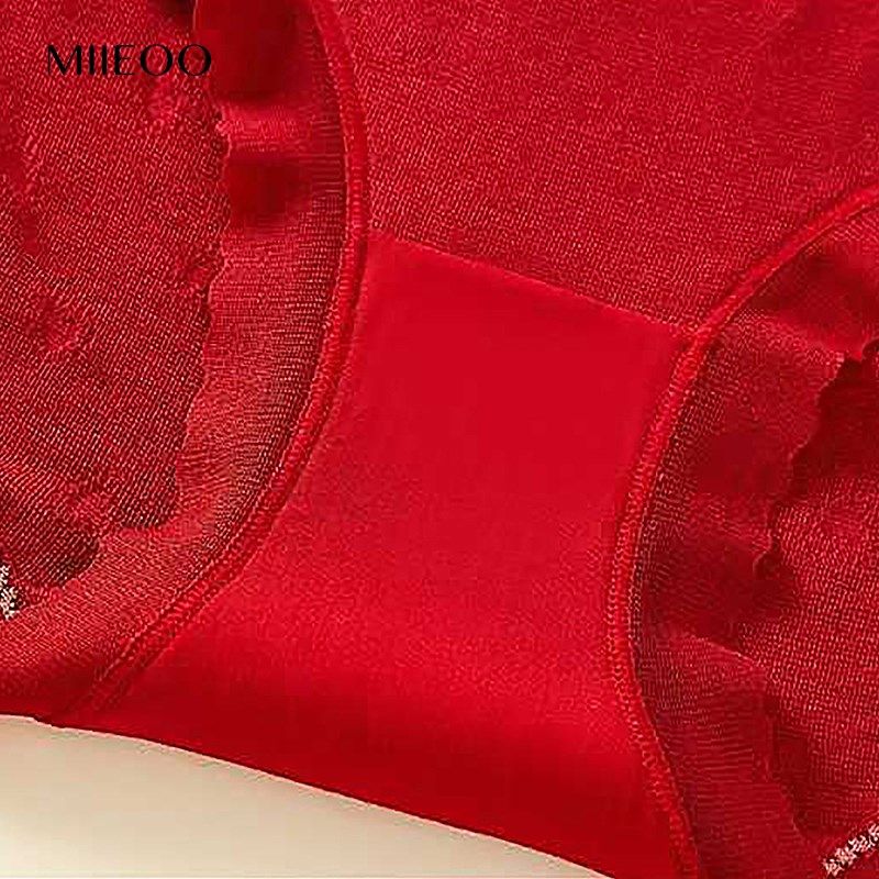 秘语本命年红色内裤女彩肤棉中腰包臀无痕蕾丝边新年结婚三角短裤,女士内衣/男士内衣/家居服,女三角裤,淘宝优惠券,粉丝福利购,淘宝优惠卷