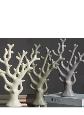 北欧创意礼品家居客厅酒柜招财装饰品发财树摆件结婚开业礼物