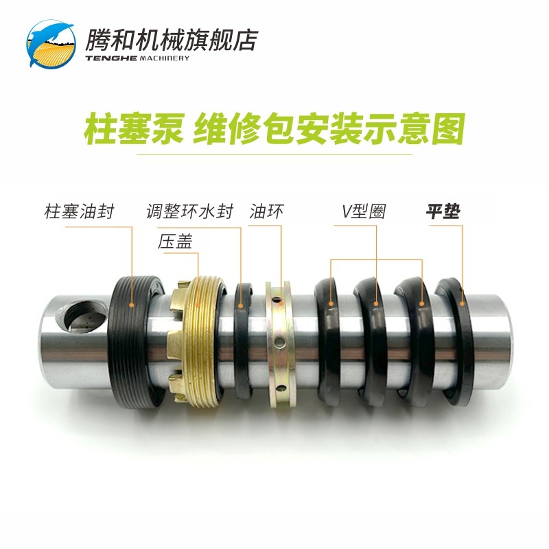 四缸柱塞泵维修包农用打药机配件活门水封压盖修理100型/TH-150A
