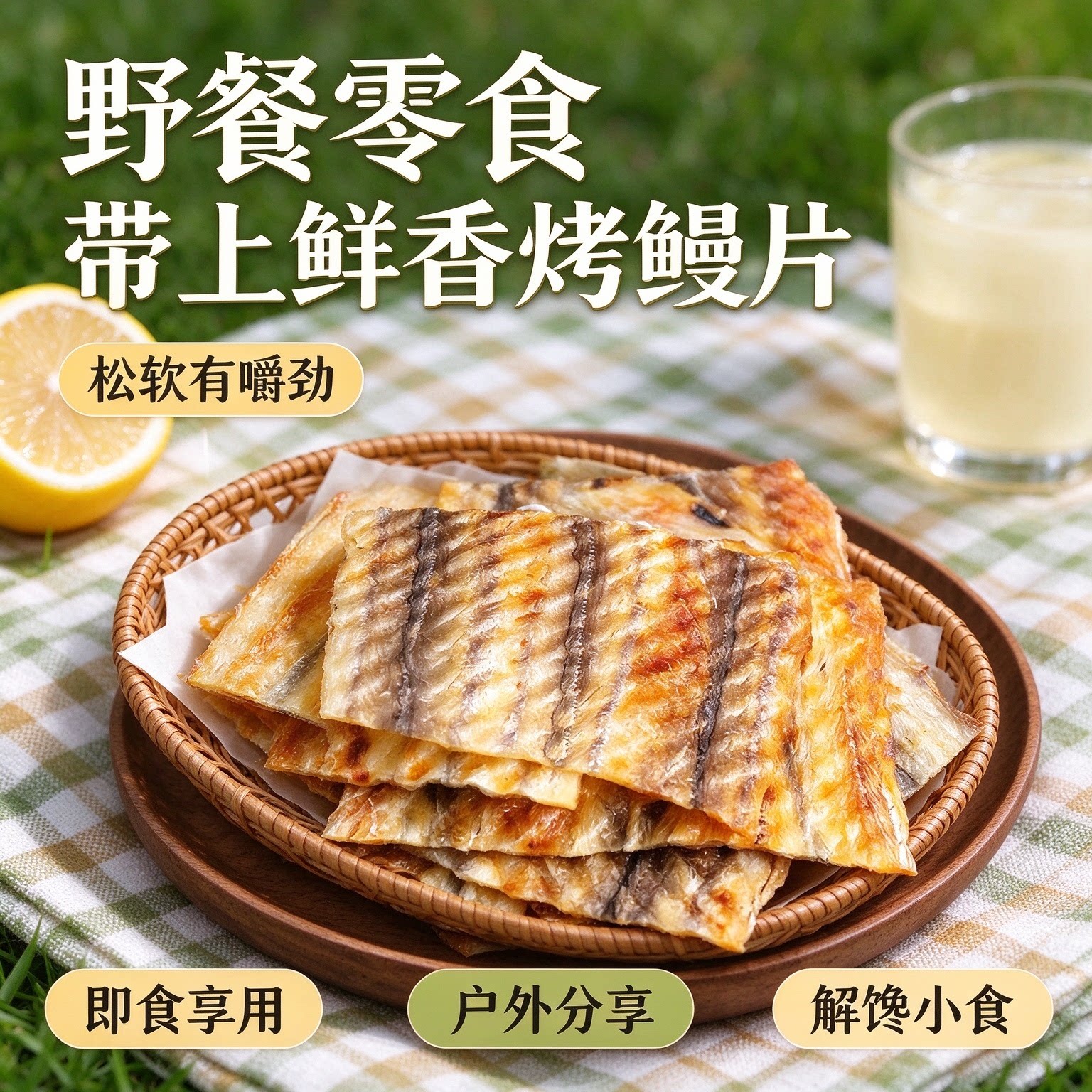 烤鳗鱼手撕鱼干轻食片健身日式代餐追剧低负担网红宿舍海鲜烤鱼