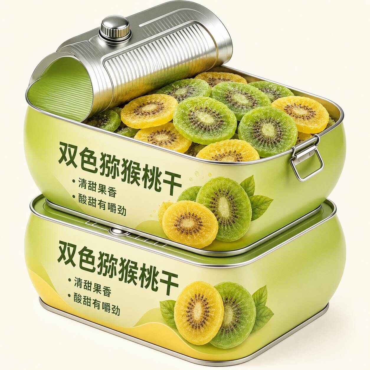 陕西黄心猕猴桃干无糖无添加儿童孕妇健康小零食原味弥猴候桃干