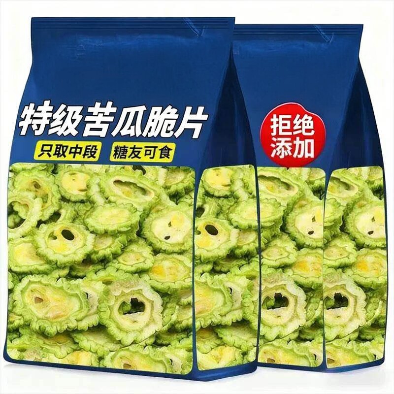 脱水蔬菜冻干苦瓜脆片清香酥脆无蔗糖营养小零食袋装即食