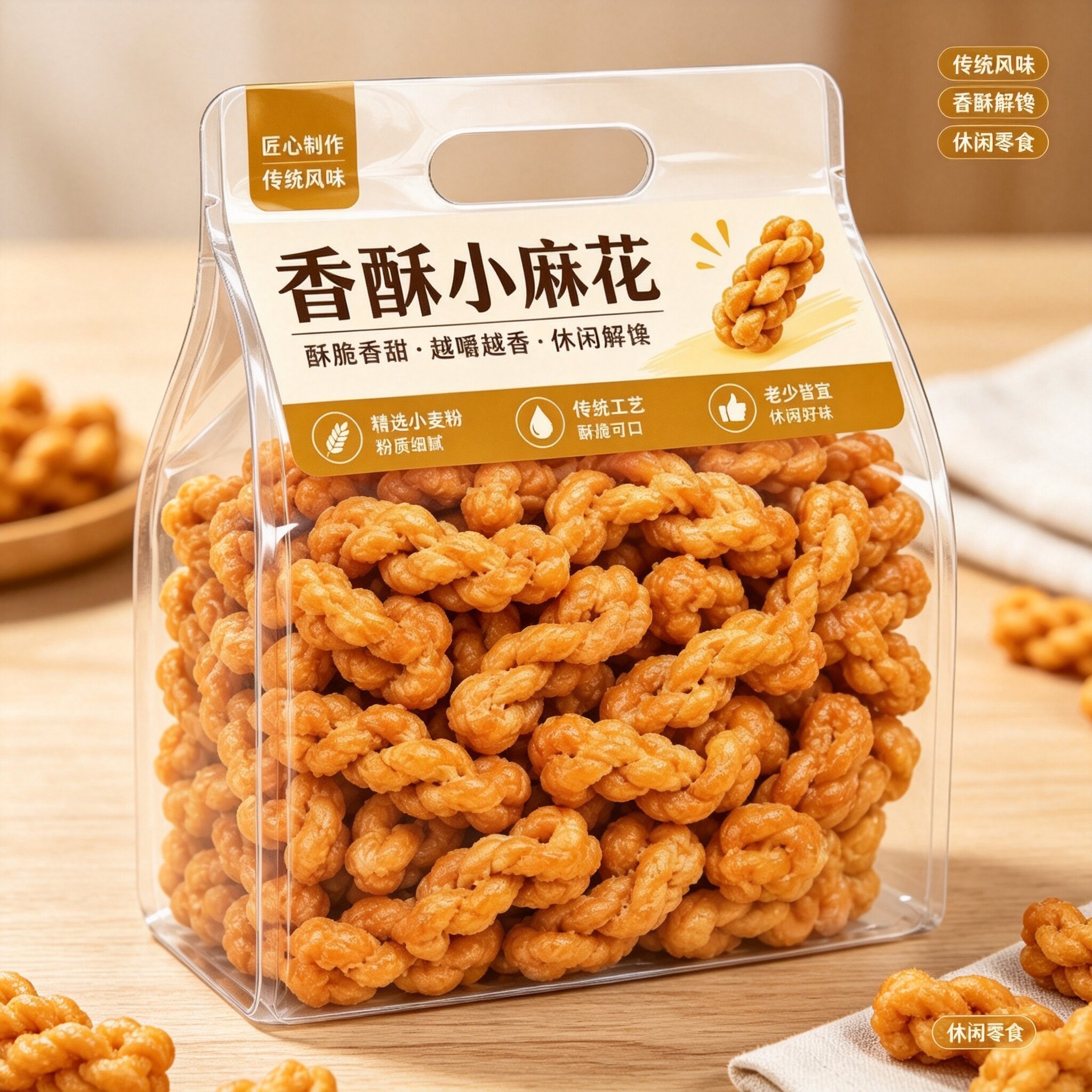 香酥小麻花红糖蜂蜜葱香椒盐味单独立包装整箱解馋小零食酥脆