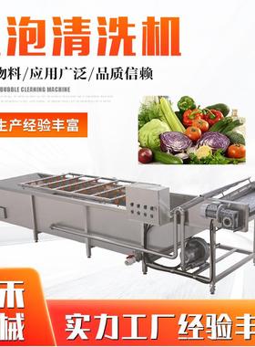 海鲜气泡清洗设备钉螺田螺气泡清洗机蔬菜翻浪去杂清洗设备