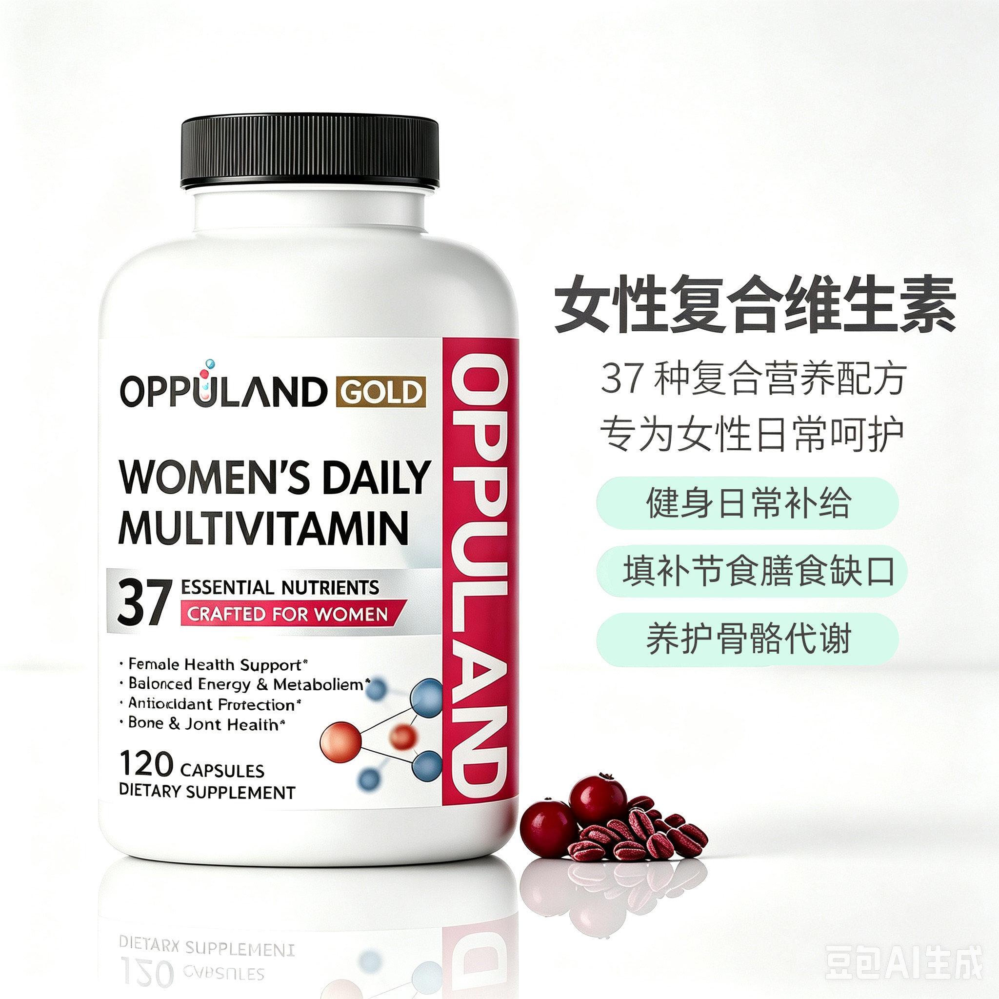 Oppuland女士复合维生素提高代谢图片