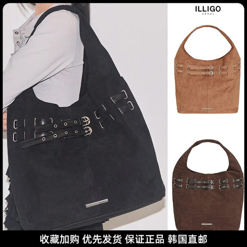 ILLIGO麂皮托特包大容量百搭