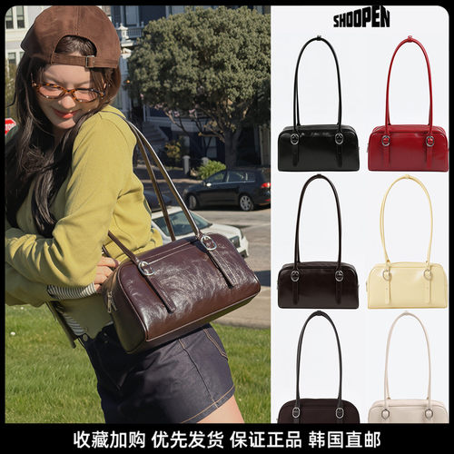 韩国直邮小众设计感波士顿女包