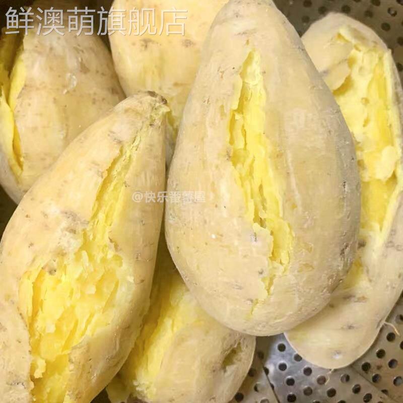 广东正宗潮汕白皮黄心板栗薯香甜粉糯现挖农家鸡蛋黄番薯地瓜包邮图片