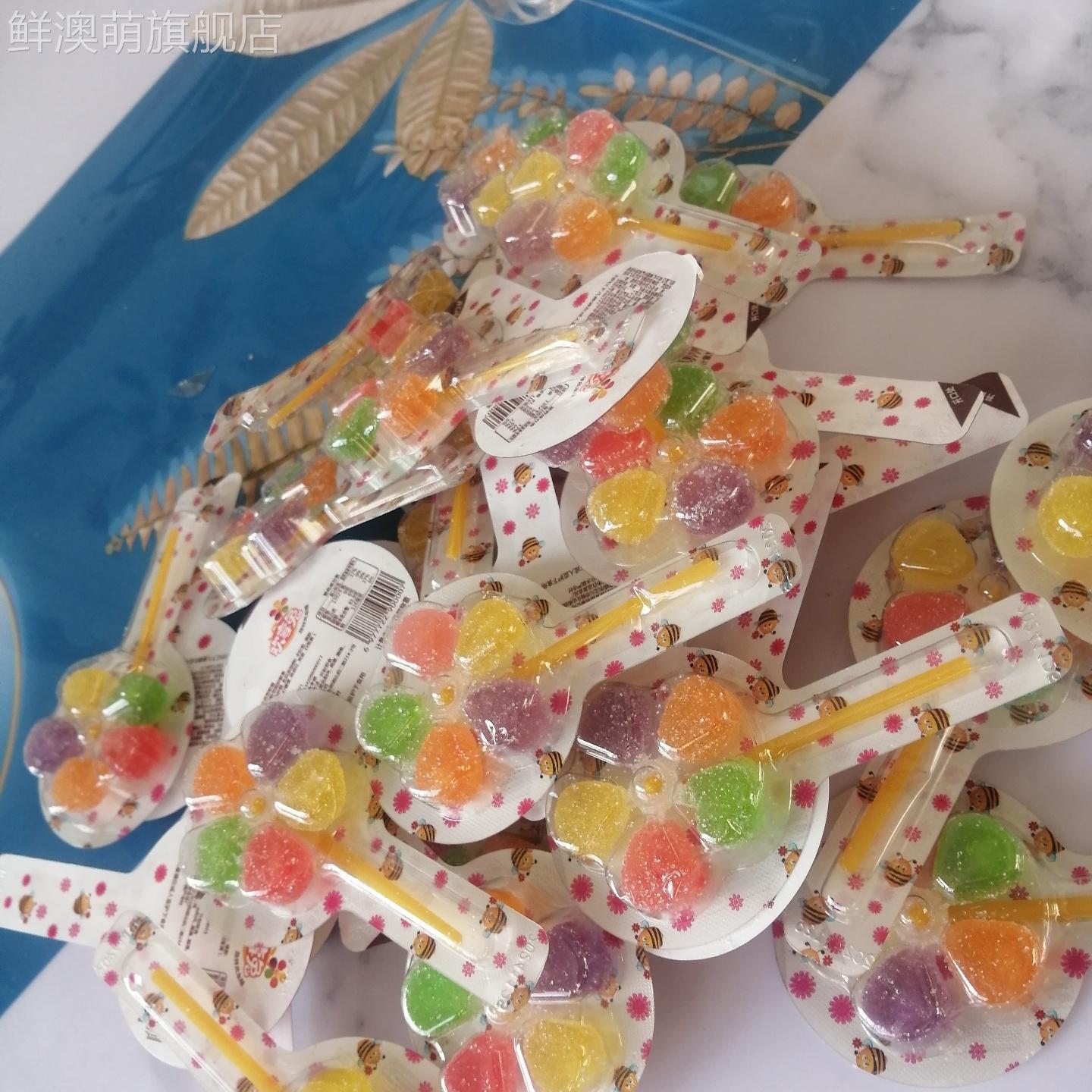 欢享兔五彩风车糖软糖水果味棒棒糖网红休闲零食卡通独立糖果
