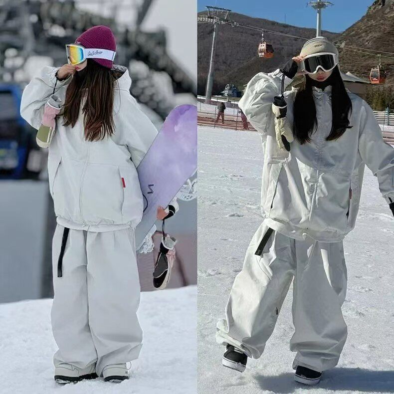 冬季情侣加厚加绒服滑雪服