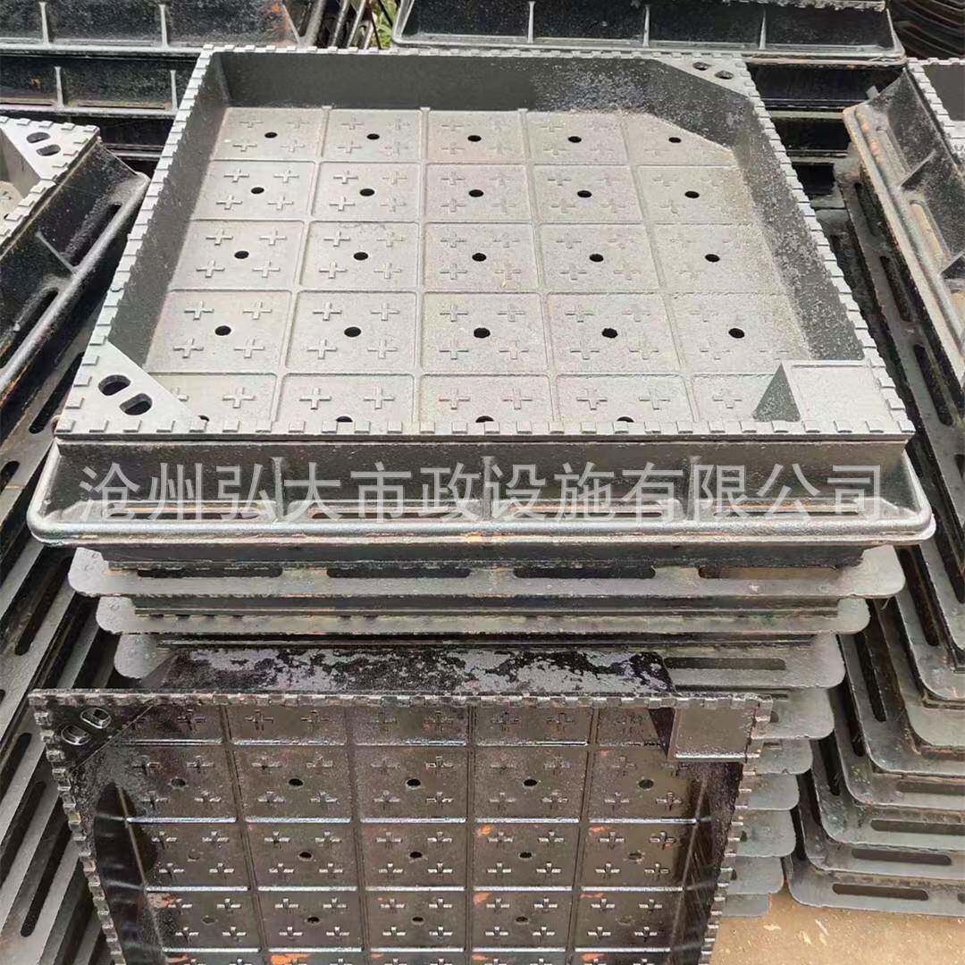 球墨铸铁通信隐形凹井盖铸铁方形下沉井盖铸铁隐形装饰井盖草坪用