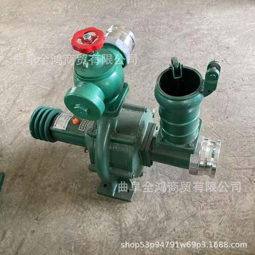 3双寸叶轮抽增水泵扬程150米带卷盘机压农田泵远KWV距离浇地抽水