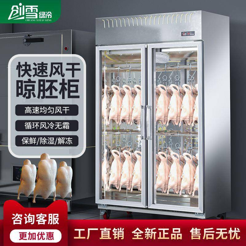 雪风干柜晾鸭柜烤鸭烤鸡烧鸭烧鹅食品晾胚柜单门烘干风干机商用