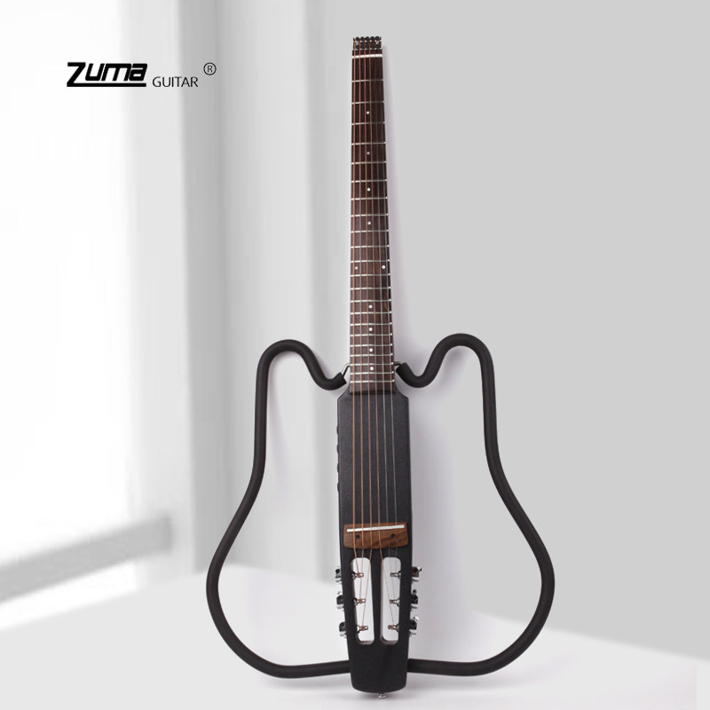 祖玛ZUMA折叠静音吉他电箱初学入门便携旅行民谣古典无头木吉它左