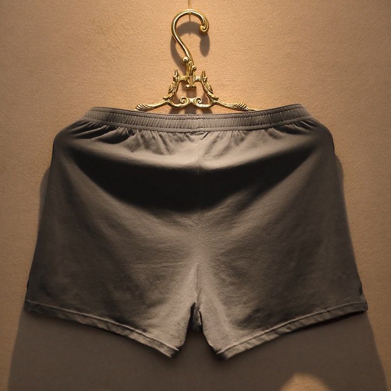 阿罗裤内裤男纯棉四角透气宽松裤头男士平角裤睡裤大裤衩男款短裤