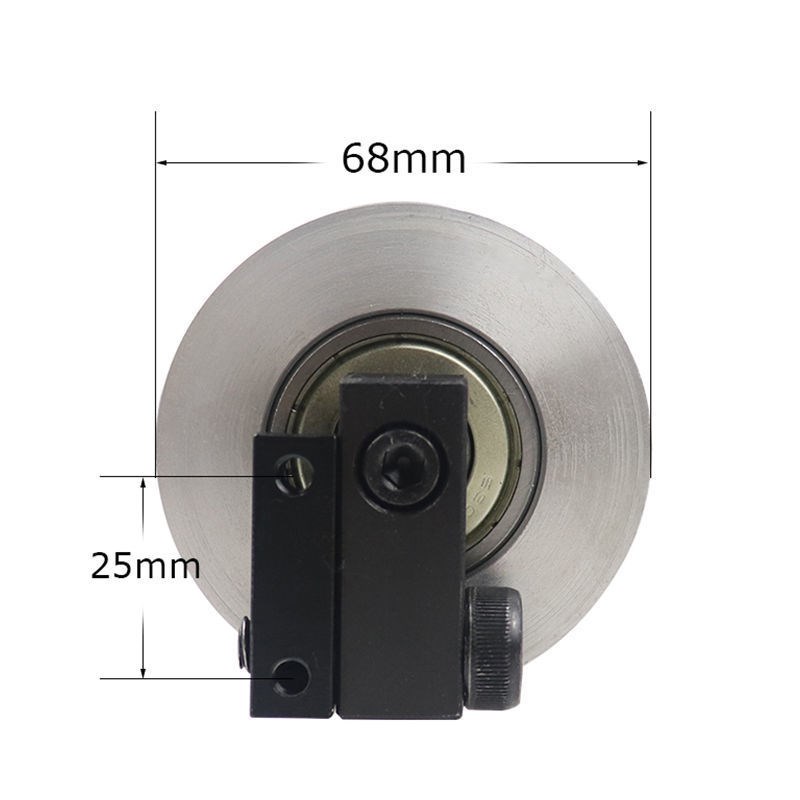 砂带机调偏轮铝轮光面同r步从动轮铝合金传动轮直径68宽50木工工