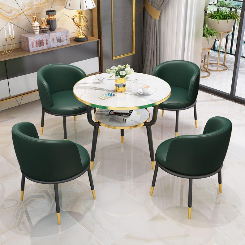 商务办公洽谈桌椅组合售楼处轻奢接待子小圆桌简约现代会客休息区