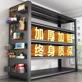 家用货架展示架阳台杂物超市储藏间置物架落地多层钢制快递收纳架