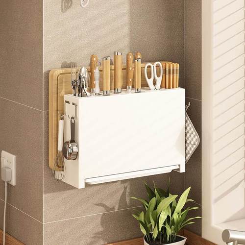 厨房置物筷架架筷刀架台面ZM31多功能收纳架菜板架子架壁挂免打孔