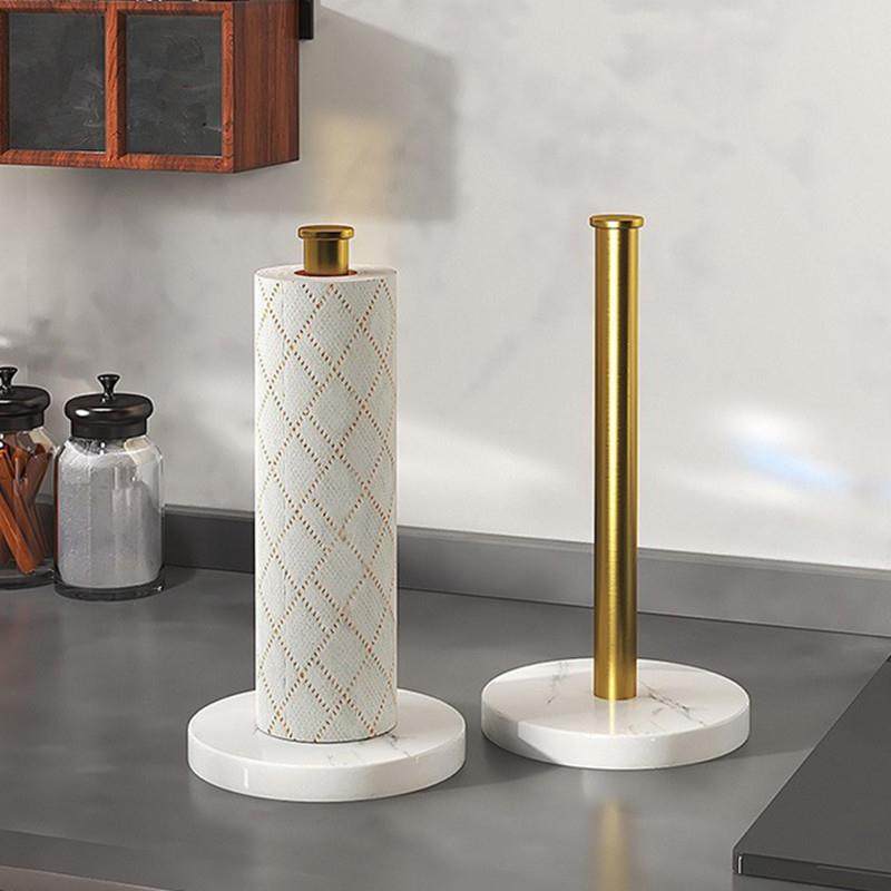 厨房纸巾架金属立式卷纸架简约多功能置物架家用台面保鲜膜收纳架